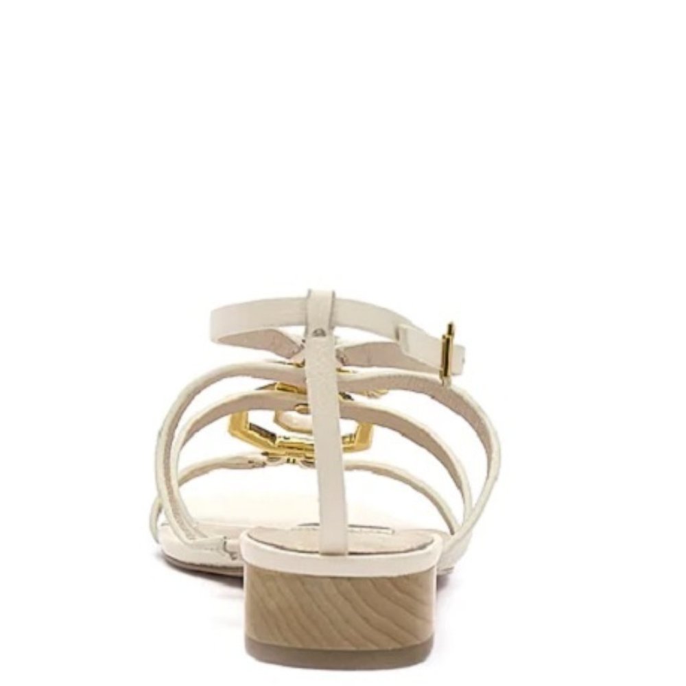 $79 NWT Louise et Cie EMBELLISHED LEATHER SANDAL - Picture 7 of 7
